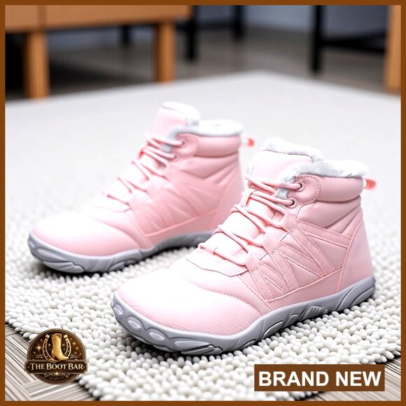 Shoes - Waterproof Winter Snow Boots Minimalist Zero Drop Wide Toe Box Slip On